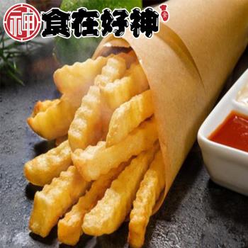 【食在好神】黃金波浪薯條(300克/包) x10包