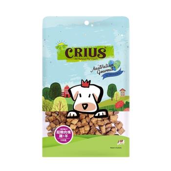 【CRIUS 克瑞斯】全齡犬 天然澳洲點心 雞+羊超嫩肉塊_( 100Gx3包) 