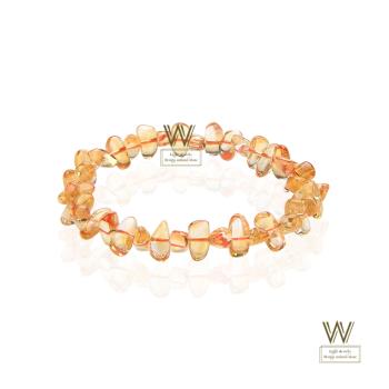 【w-jewelry】全美3A級黃水晶手鏈-隨形(11040534)