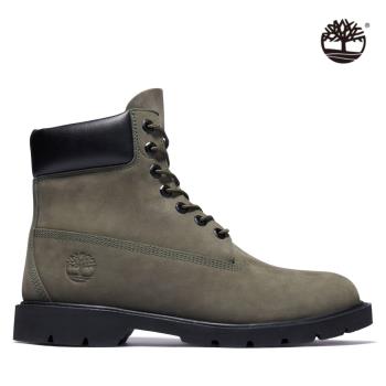Timberland 男款軍綠色磨砂革經典6吋靴|A2GQ5A58