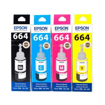 EPSON T664系列 C13T664100~C13T664400 四色 (1黑3彩)原廠盒裝墨水