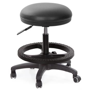 GXG 立體泡棉 圓凳工作 吧檯椅  塑膠踏圈/防刮輪 TW-81T1EXK