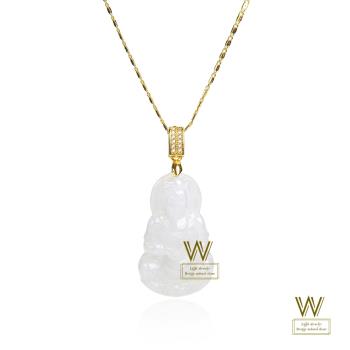 【w-jewelry】天然翡翠冰種保瓶觀音(G-10111-6)