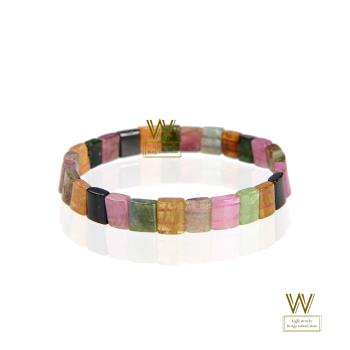 【w-jewelry】綺麗彩色糖果碧璽手環1(110013131)