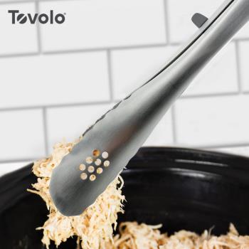美國Tovolo 9吋單手快收不鏽鋼餐夾