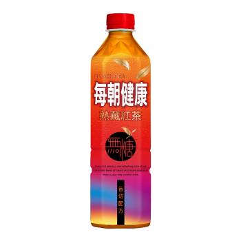 【每朝健康】熟藏紅茶650ml*24入(無糖)