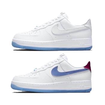Nike 休閒鞋 Air Force 1 07 LX 女鞋 經典款 熱感應變色 果凍底 皮革 穿搭 白 藍 DA8301-101 [ACS 跨運動]