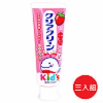日本 花王 兒童牙膏70g-草莓 3入組