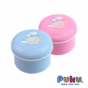 【PUKU藍色企鵝】粉樸盒+兔毛粉撲 水色/粉色