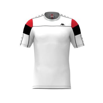 KAPPA義大利 時尚222 BANDA SLIM T-SHIRT 型男運動短袖衫白 303WBS0973
