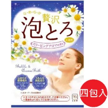 日本 牛乳石鹼 溫泉物語 奢華泡泡入浴劑 入夢精油 30g-4包入