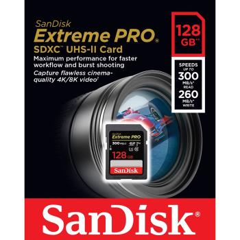 SanDisk Extreme Pro 128GB 記憶卡 SDXC UHS-Il (U3) V90