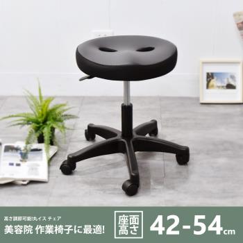 凱堡 圓型釋壓椅(中款)-高42-54cm 工作椅/美容椅/吧檯椅/旋轉椅