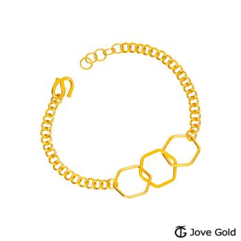 JoveGold漾金飾完美結合黃金手鍊