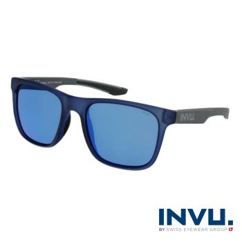 【INVU】瑞士利落運動風格偏光太陽眼鏡(藍) A2111B