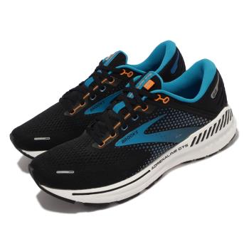 Brooks 慢跑鞋 Adrenaline GTS 22 男鞋 路跑 緩震 輕量 透氣網布 腎上腺素 黑 藍 1103661D034