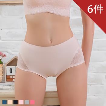 【CHANMODE 香茉】日本無痕限定-輕薄蕾絲立體臀杯內褲6件組