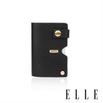【ELLE HOMME】ELLE多層卡片夾/收納夾 (黑色)