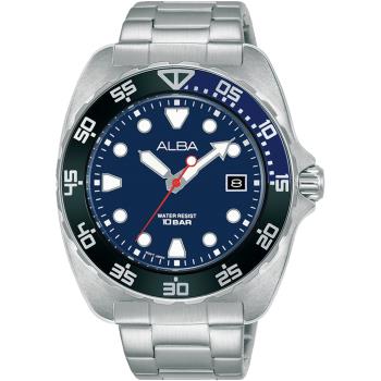 ALBA 雅柏 潛水風格水鬼造型腕錶/藍黑/44.7mm (VJ42-X317B/AS9M91X1)