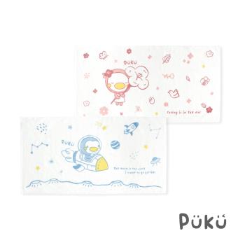 【PUKU藍色企鵝】長方浴巾60*114cm 水色/粉色