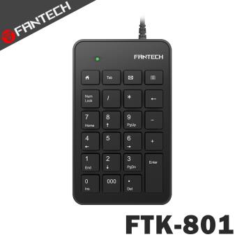 FANTECH FTK-801 輕薄型USB數字鍵盤