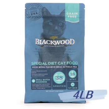 BLACKWOOD 柏萊富 特調無穀 全齡貓配方(鴨肉+鮭魚+豌豆)4lb - BL88604_(貓飼料)