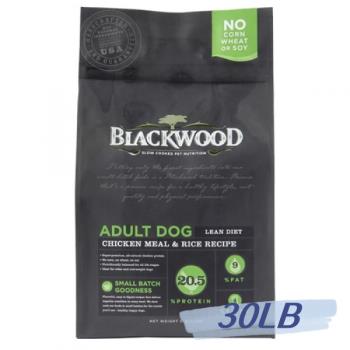 BLACKWOOD 柏萊富 特調低卡保健配方(雞肉+糙米)30lb - BL03030_(狗飼料)  