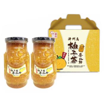 【韓味不二】濟州島禮盒-濟州島柚子茶2入禮盒