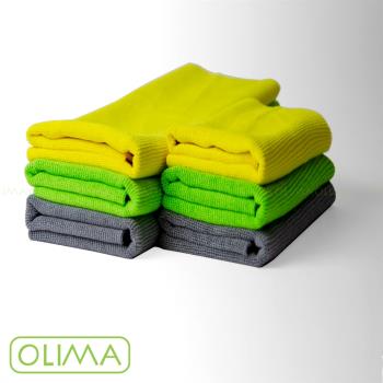 OLIMA 頂級柔軟無邊珍珠格纖維布38x38cm【顏色隨機】
