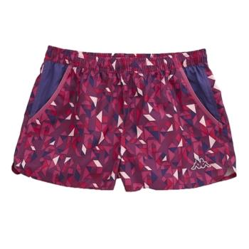 KAPPA義大利 舒適時尚女單層慢跑小短褲-亮莓紫 深蘭紫FB56-6306-9