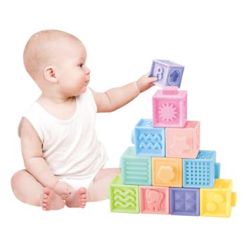 Colorland-3D軟膠積木 捏捏樂 認知磚塊益智玩具 早教玩具