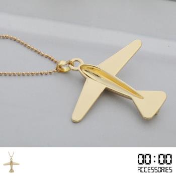 【00:00】歐美時尚飛機造型項鍊