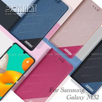 Xmart for 三星 Samsung Galaxy M32 完美拼色磁扣皮套