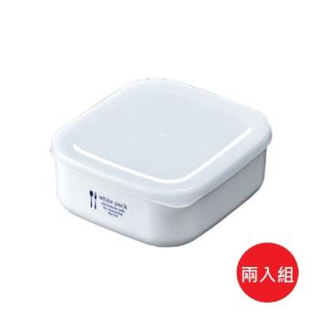 日本製 Nakaya K556 純白扁長方型保鮮盒 500mL 2入組