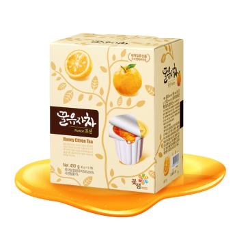 【韓味不二】花泉蜂蜜柚子茶球30g*15入-韓國進口