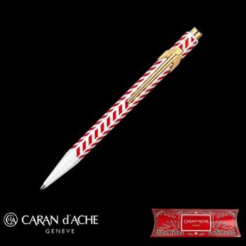 瑞士卡達 Caran d’Ache 849 紅白原子筆（聖誕限定版）