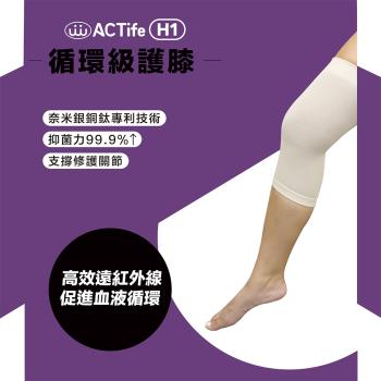 萬泰ACTife-H1循環級舒適膝蓋護具2入★銀銅鈦抗菌產品