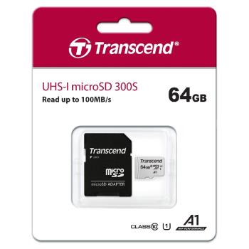 Transcend 創見 300S 64GB microSDXC U1 A1 C10 記憶卡