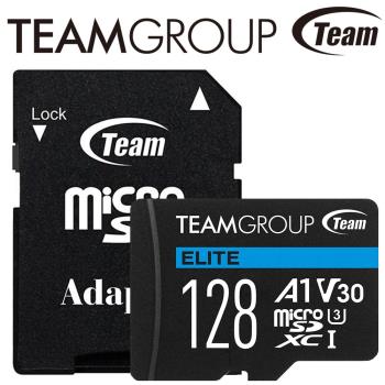 Team 十銓 ELITE 128GB microSDXC UHS-I U3 A1 V30 4K專用高速記憶卡