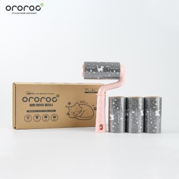 【韓國ororoc】衣物隨手黏除塵滾輪(一盒含1滾輪+4膠帶) 超值2盒組