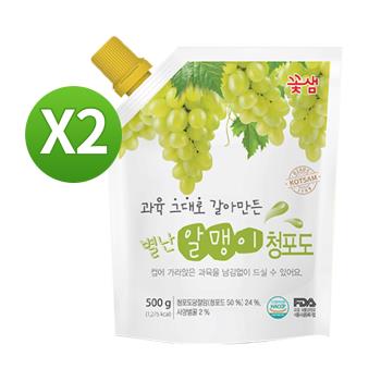 【韓味不二】2入組-花泉蜂蜜白葡萄茶500g-韓國進口