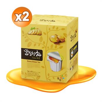 【韓味不二】2盒組-花泉蜂蜜薑母茶球30g*15入-韓國進口
