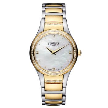 DAVOSA 168.574.15 LUNASTAR 璀璨晶鑽女錶 半金鋼帶-31mm