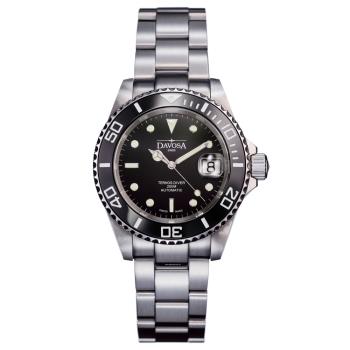 DAVOSA 161.555.50 黑水鬼 專業200米陶瓷框潛水腕錶-黑潛水鋼帶40mm