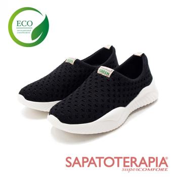 SAPATOTERAPIA(女)ECO綠色生態輕質洞洞休閒鞋 女鞋-黑色