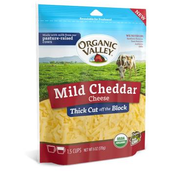 【布緯食聊】Organic Valley有機淡味切達乾酪絲