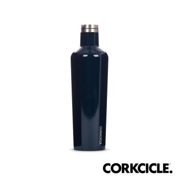 【美國CORKCICLE】Classic系列三層真空易口瓶/保溫瓶750ml-海軍藍