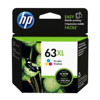 HP 63XL (F6U63AA) 高容量 彩色 原廠墨水匣 適用HP DJ 1110/2130/OJ 3830/OJ 5220/Envy 4520