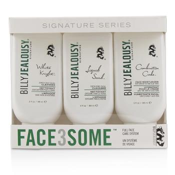 Billy Jealousy 臉部清潔組合Face3Some Kit: 潔面乳+去角質潔面乳+溫和日常潔面乳3pcs