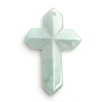 【雅紅珠寶】哈利路亞天然綠翡翠玉墜項鍊-十字架